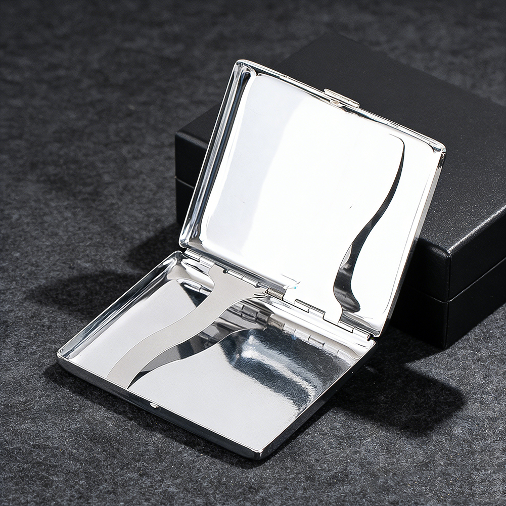 Index Card Holder - Cigarette Case Metal Holder for 20