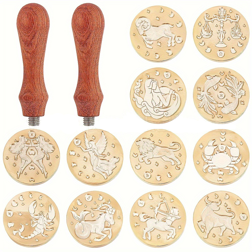 14pcs/set Zodiac Wax Seal Stam – Wax Seal Stamp Set Bewertung und Preis