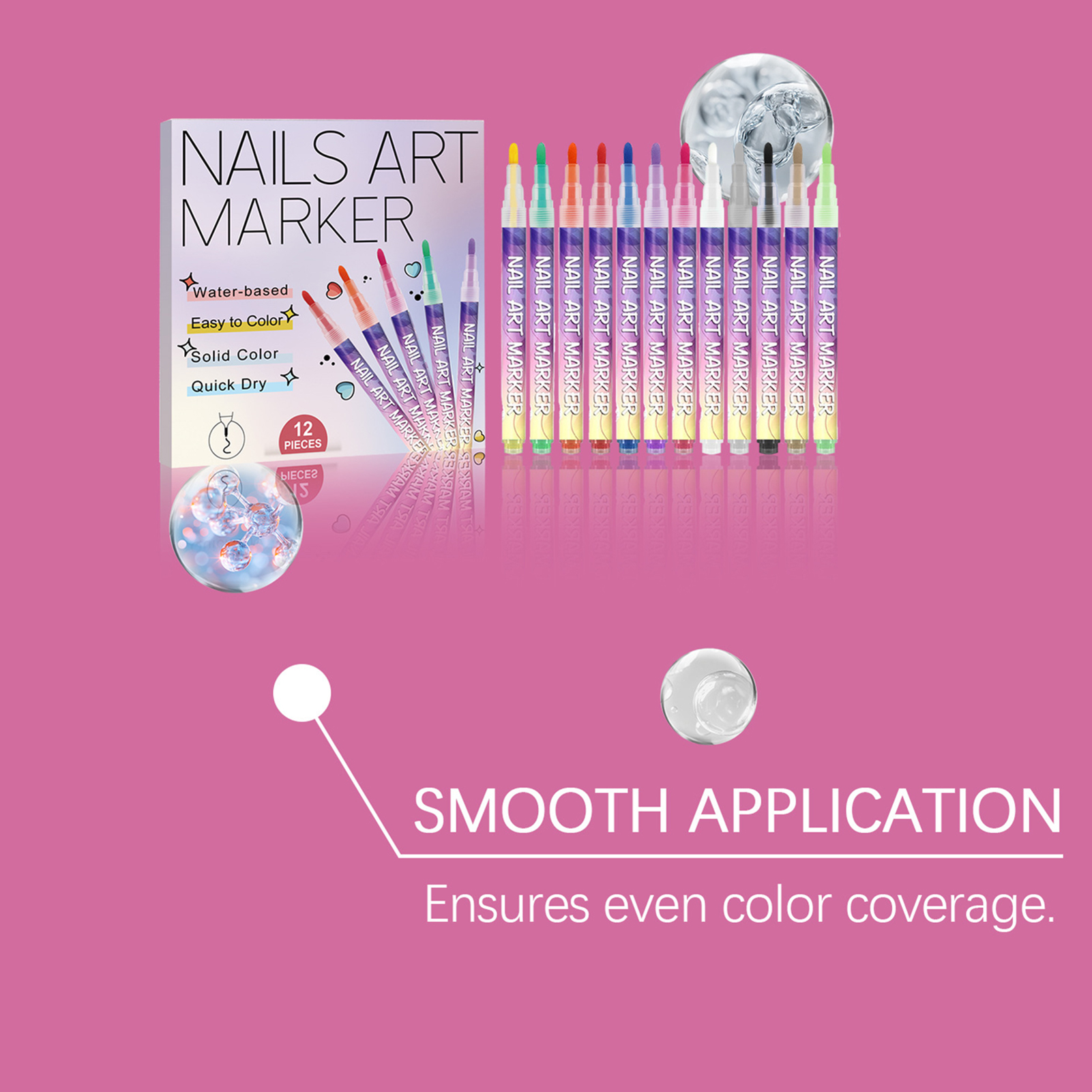 12Pcs Nail Art Pens With Fine  – Correction Pen Fine Bewertung und Preis
