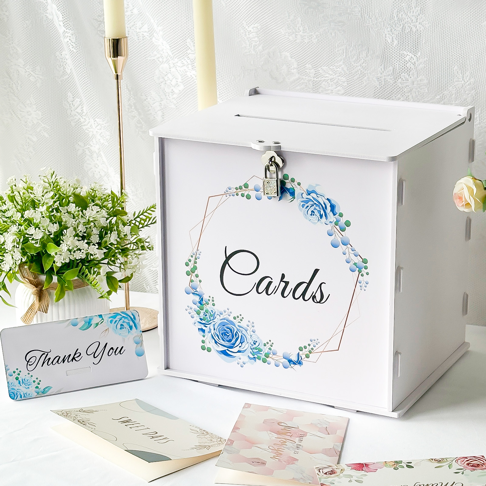 White Wedding Card Box with Lo – Card Index Box Bewertung und Preis