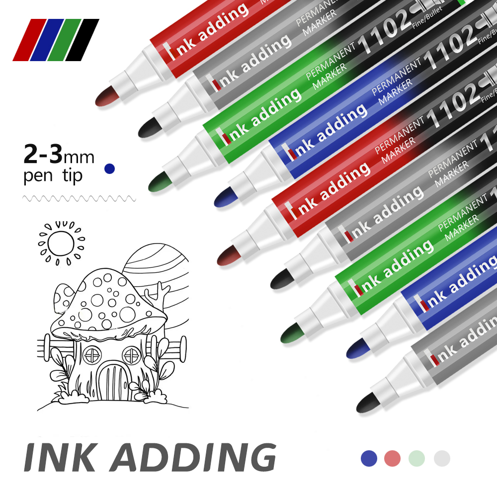 4/6/12 pcs/Set Permanent Marke – Correction Pen Fine Bewertung und Preis