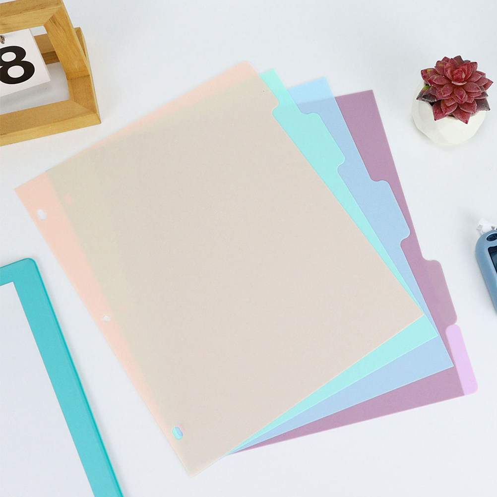1Set Frosted PP Binder Divider – Tab Divider A4 Bewertung und Preis