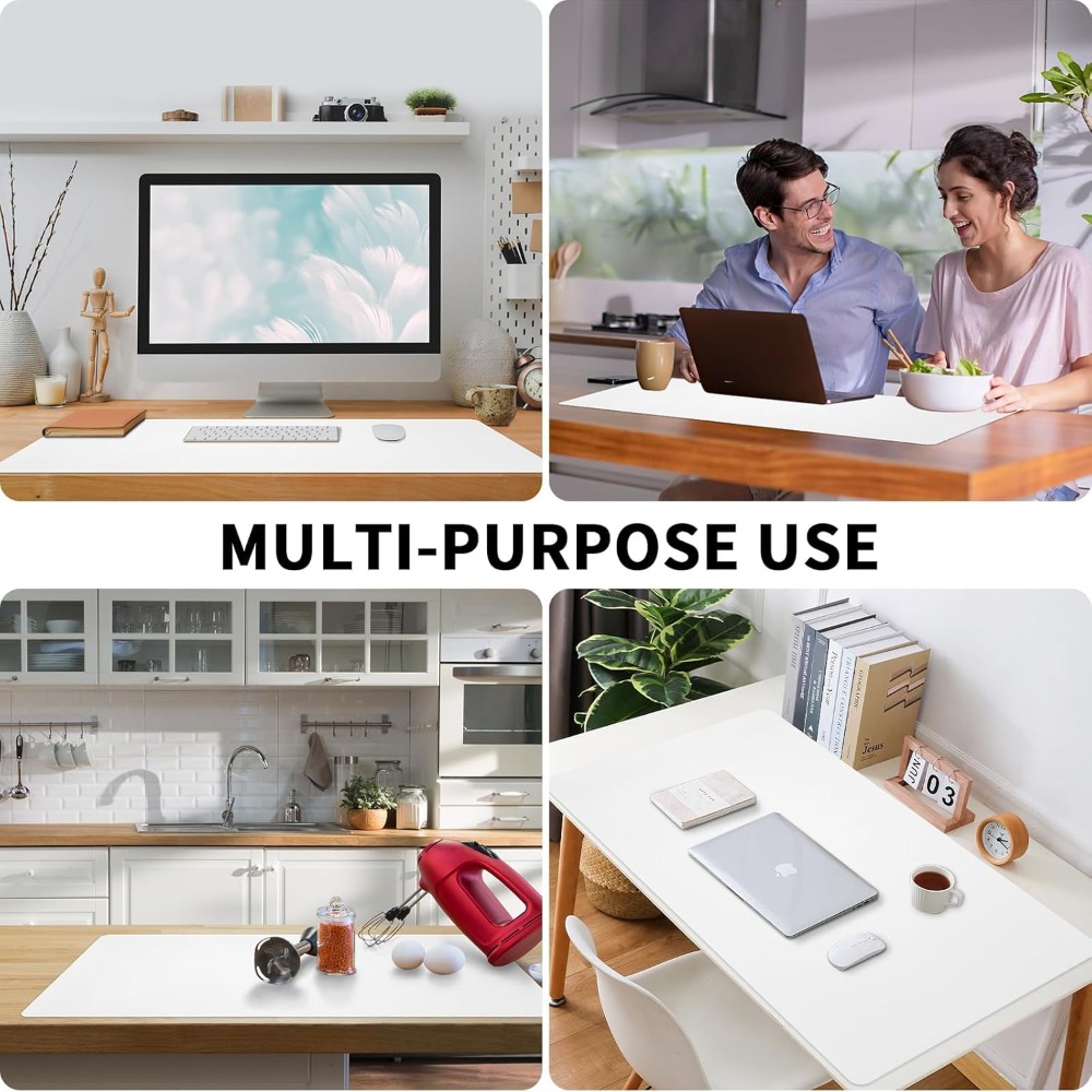Bloss White Desk Mat, Waterpro – Leather Desk Pad Bewertung und Preis