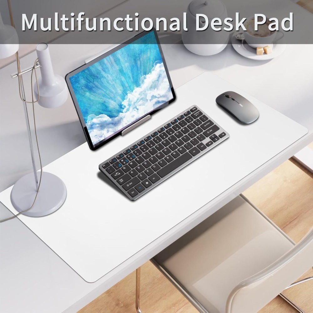 Bloss White Desk Mat, Waterpro – Leather Desk Pad Bewertung und Preis