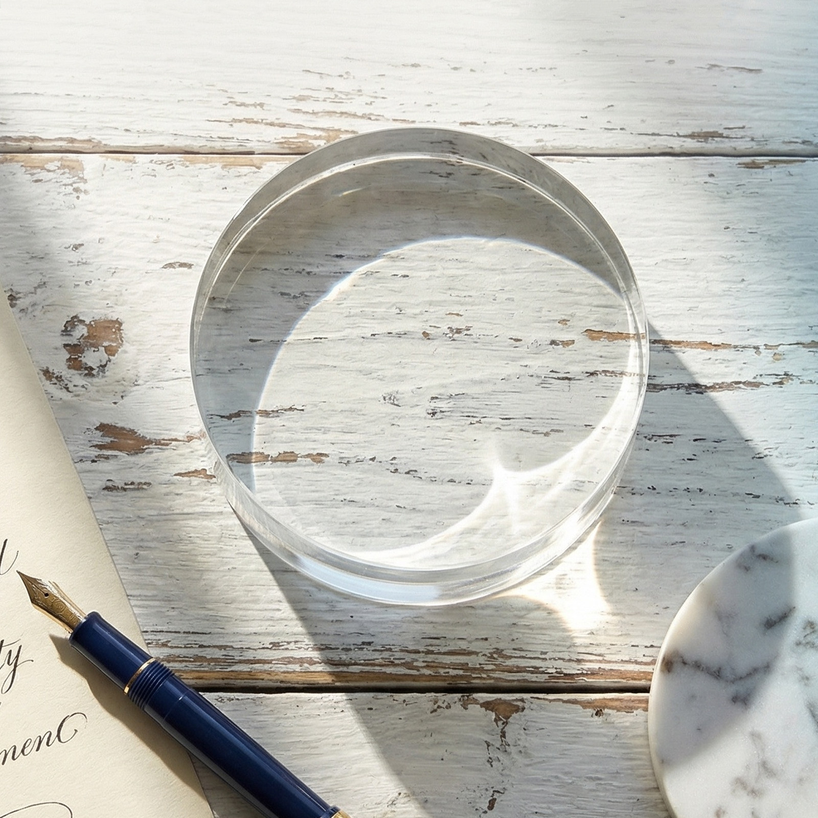 3.15 Inch Round Clear Crystal  – Paper Weight Crystal Bewertung und Preis