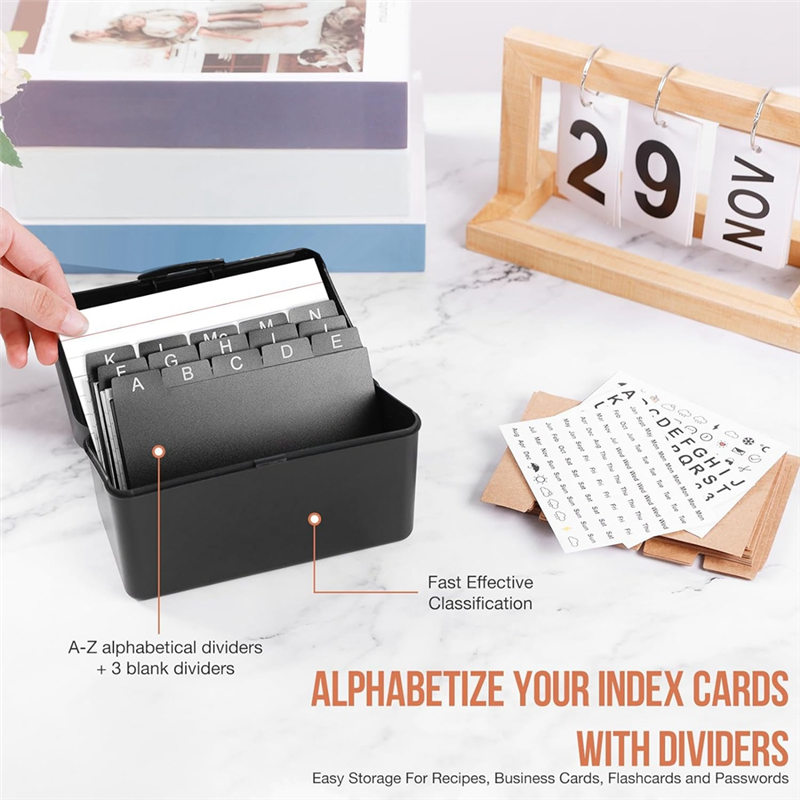 3Inchx5inch Index Card Holder  – Card Index Box Bewertung und Preis