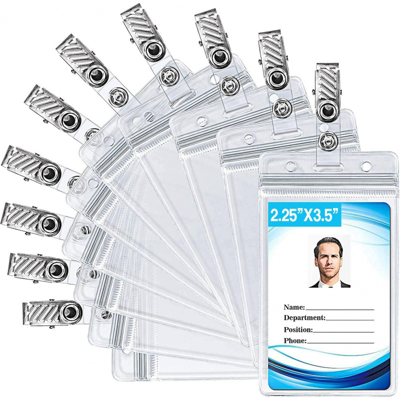 ID card holder with metal badg – Index Card Holder Bewertung und Preis