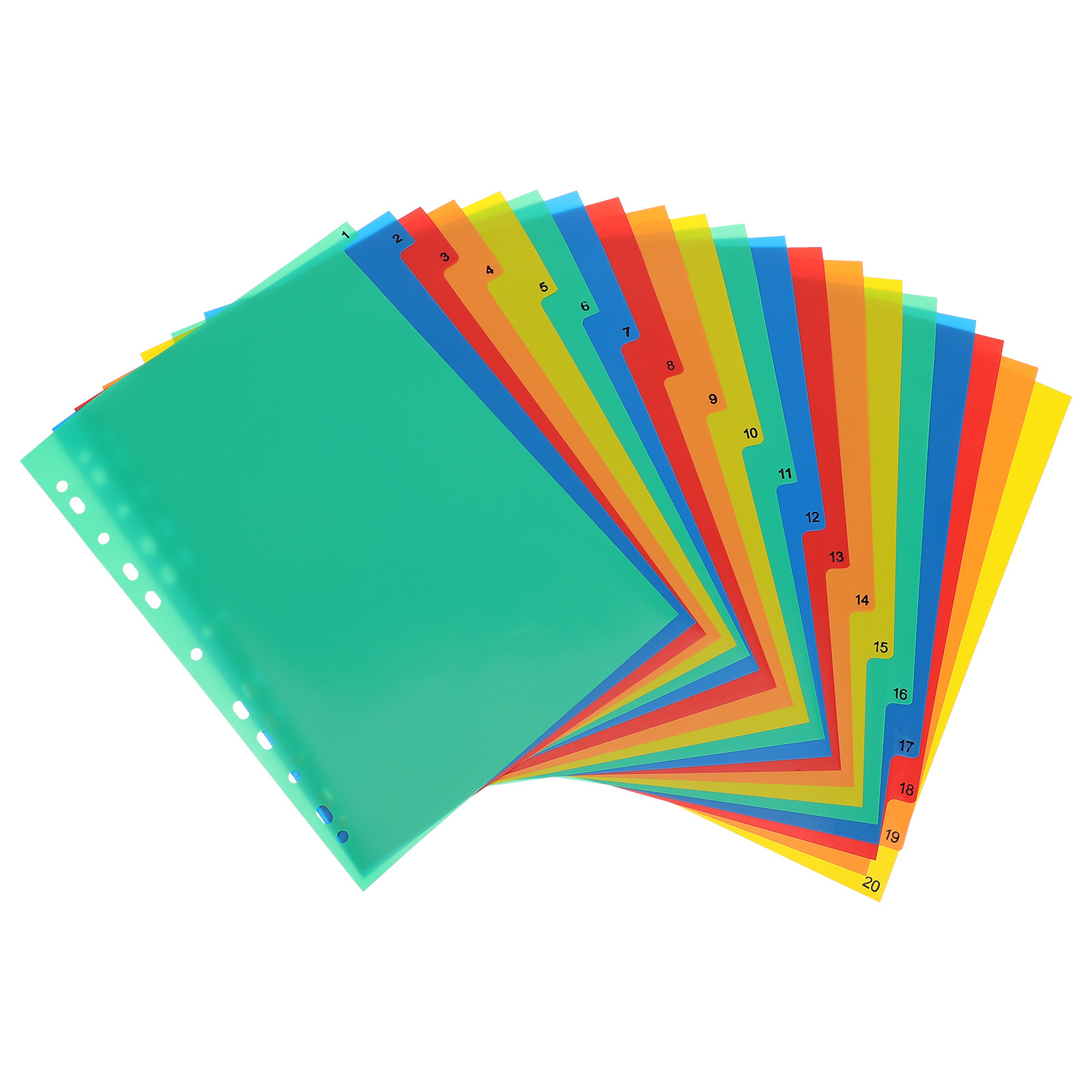 20 Pages A4 Colorful Plastic T – Tab Divider A4 Bewertung und Preis