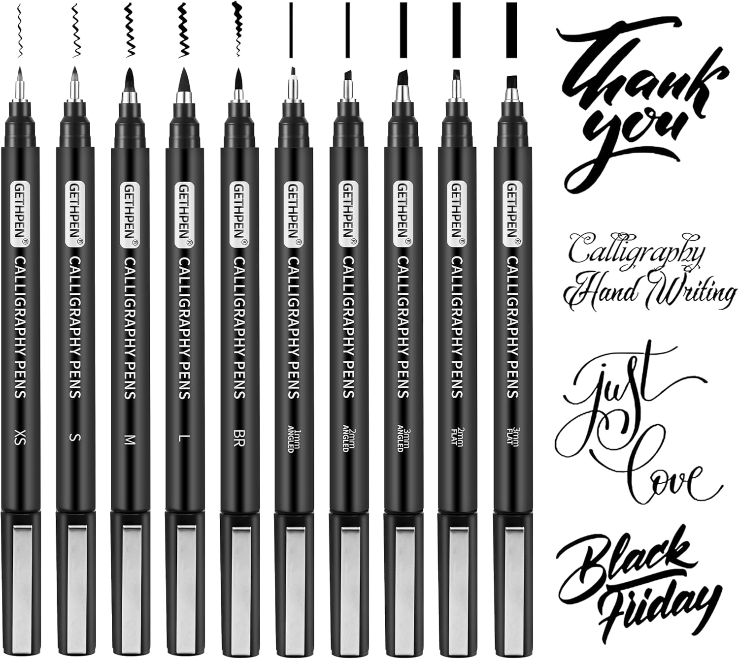10 Size Calligraphy Pens Set f – Archive Box Set Bewertung und Preis