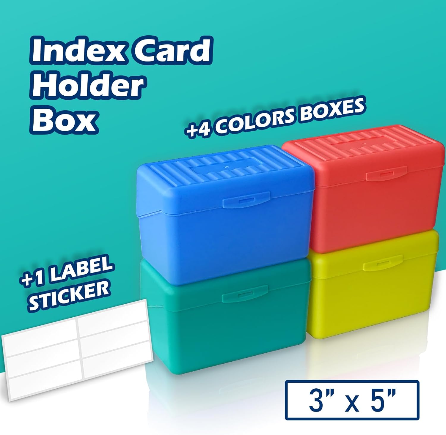 4-Pack 3x5 Index Card Holder B – Card Index Box Bewertung und Preis