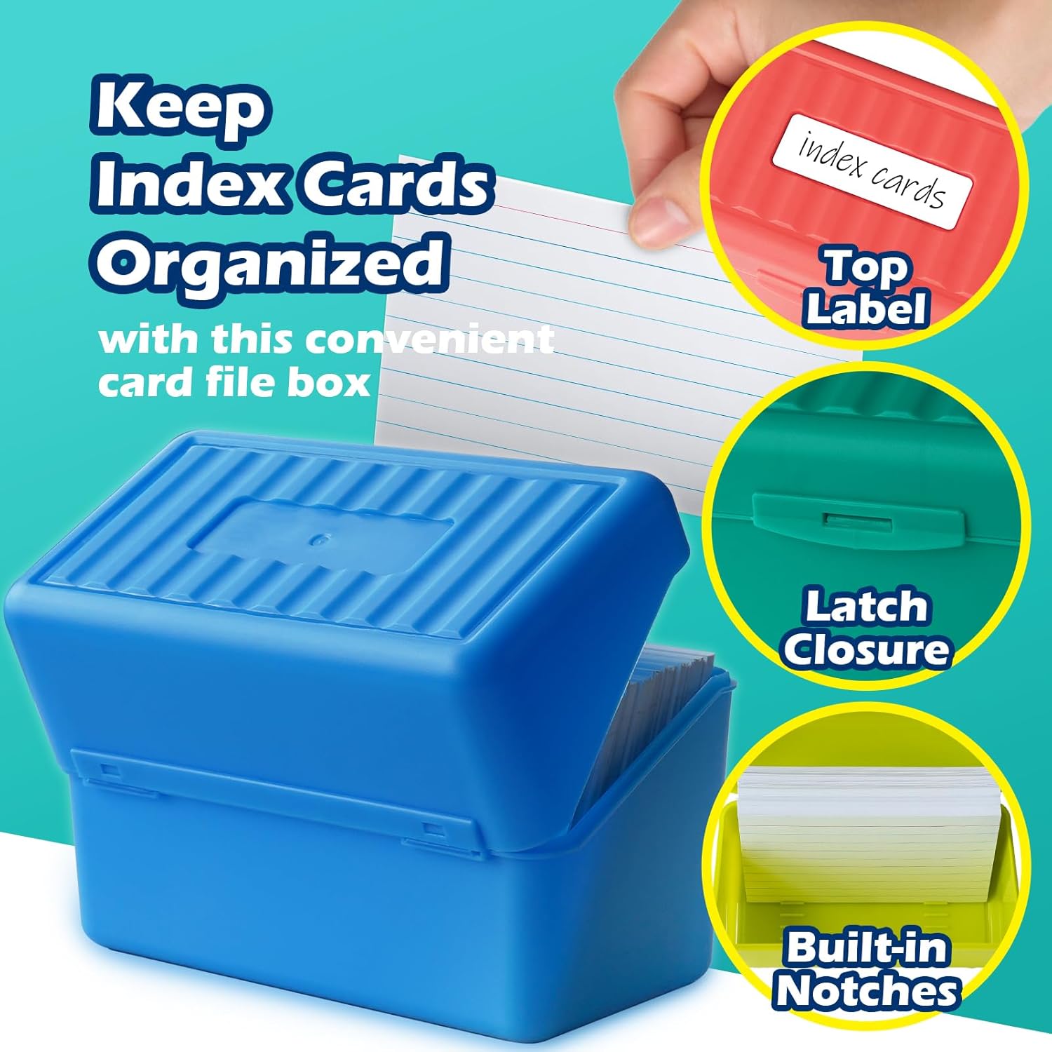 4-Pack 3x5 Index Card Holder B – Card Index Box Bewertung und Preis