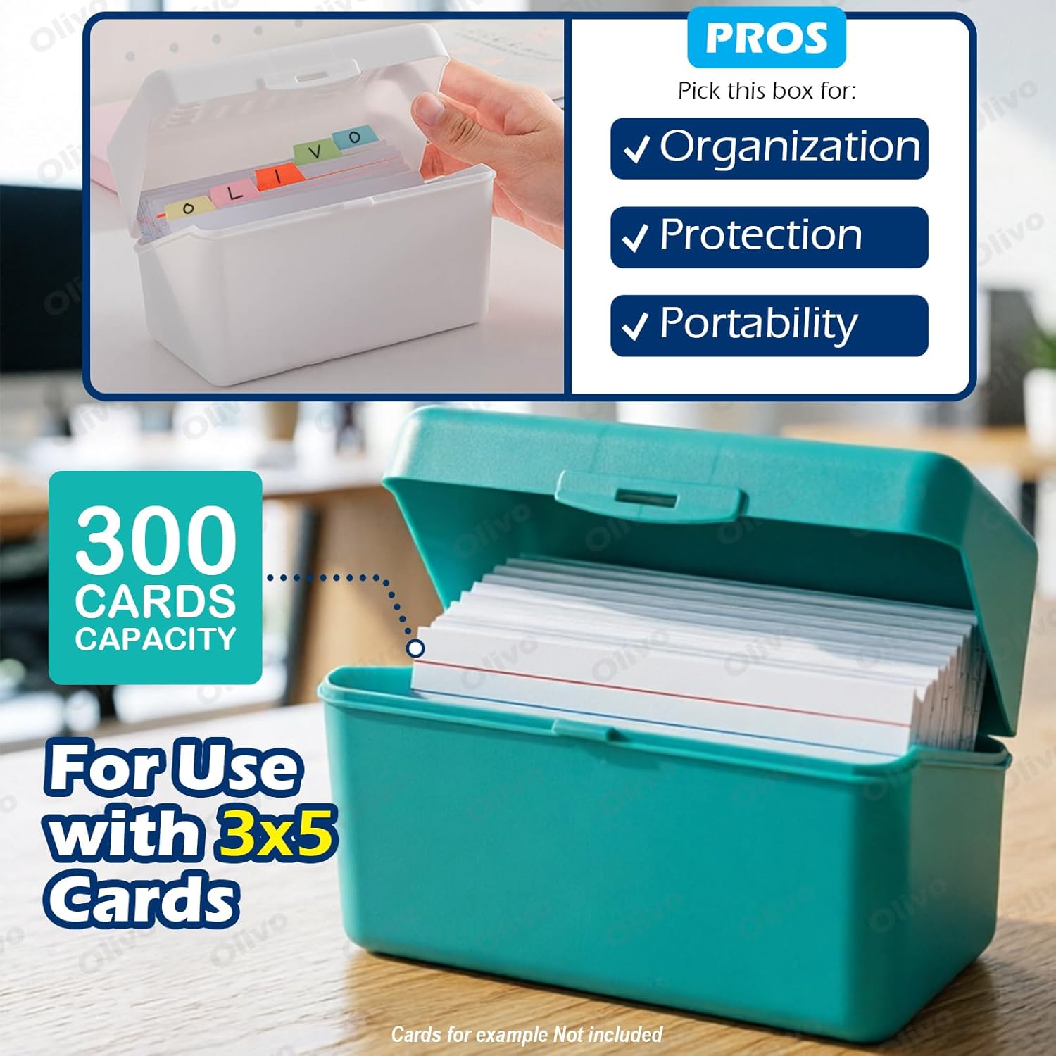 4-Pack 3x5 Index Card Holder B – Card Index Box Bewertung und Preis