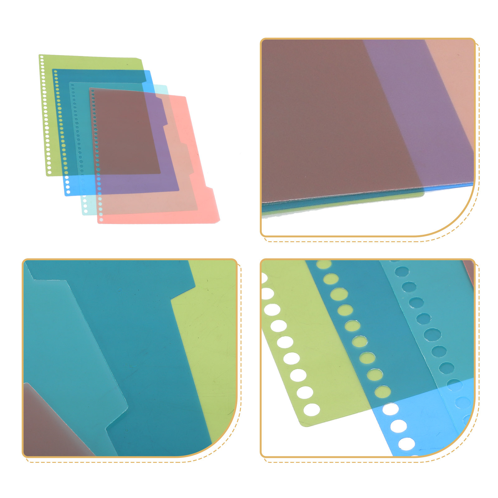 4Pcs Plastic Index Dividers fo – Tab Divider A4 Bewertung und Preis
