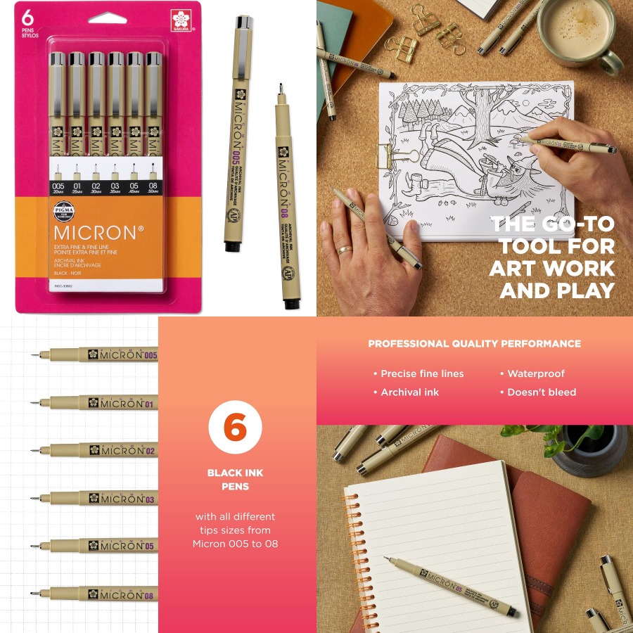 Pigma Micron Fineliner Pens wi – Archive Box Set Bewertung und Preis