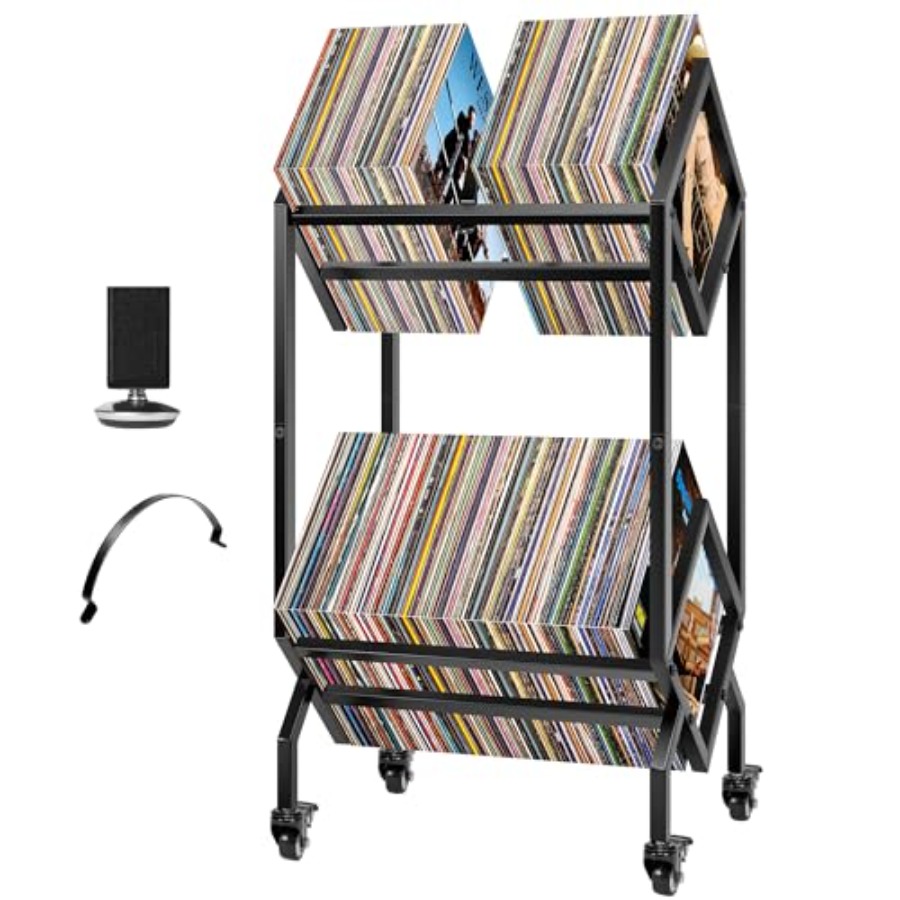 Vinyl Record Storage Rack, 2 T – Magazine Holder Rack Bewertung und Preis
