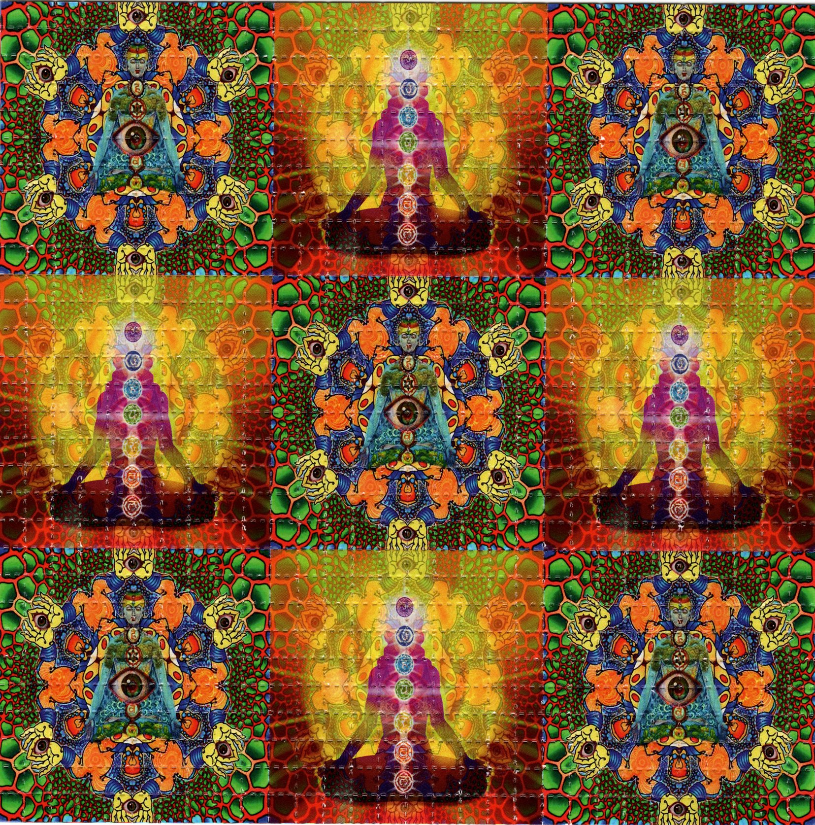 Chakras Psychedelic LSD Acid B – Ink Blotter Paper Bewertung und Preis