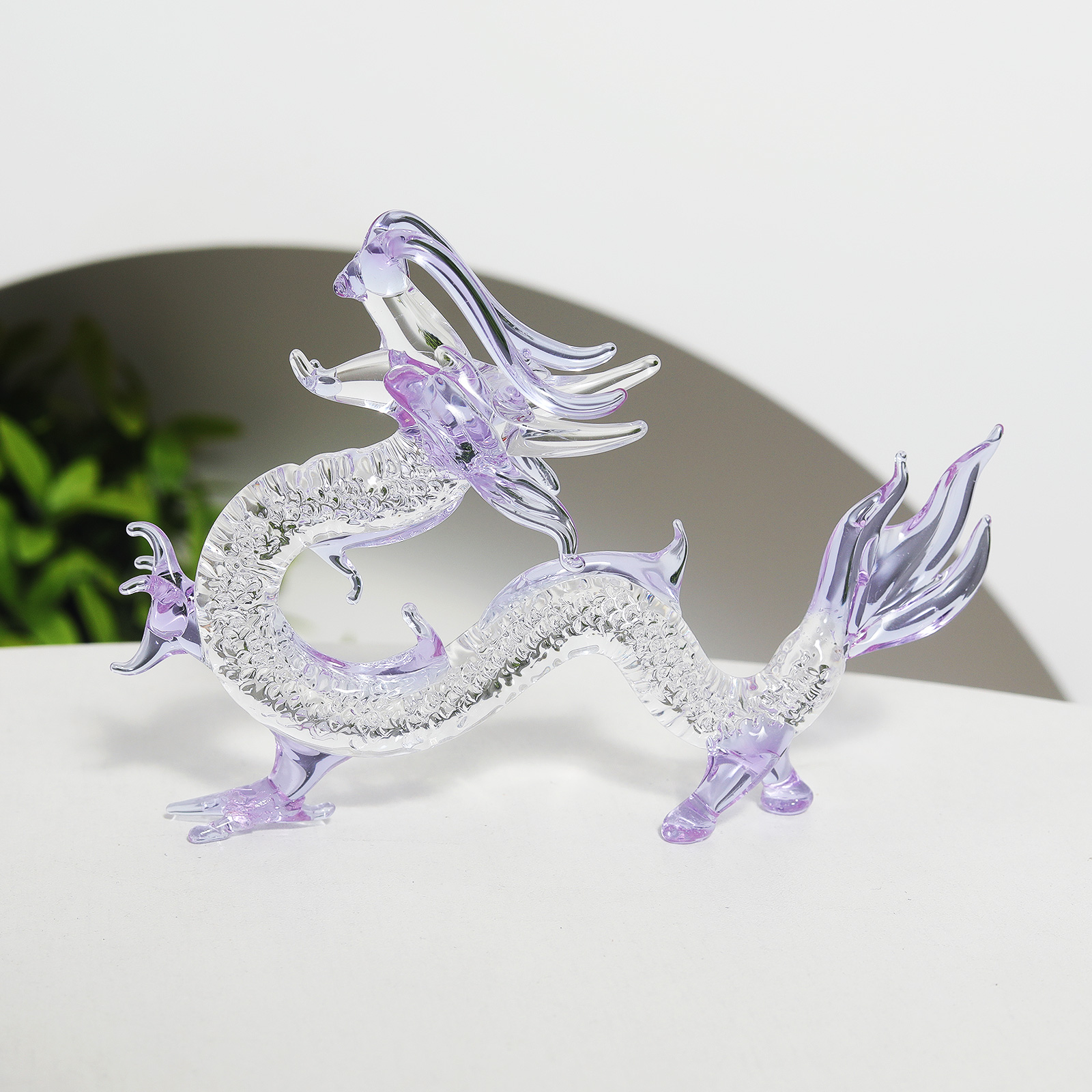 Purple Crystal Dragon Figurine – Book Weight Glass Bewertung und Preis