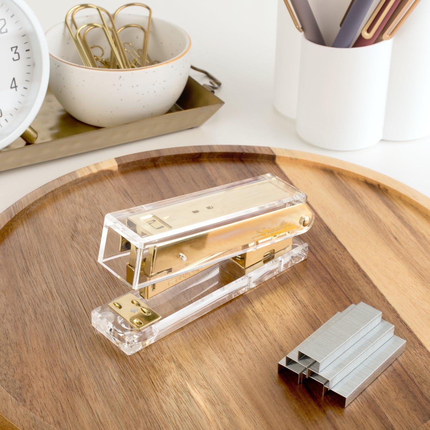 Clear Acrylic Gold Stapler for – Stapler Half Strip Bewertung und Preis