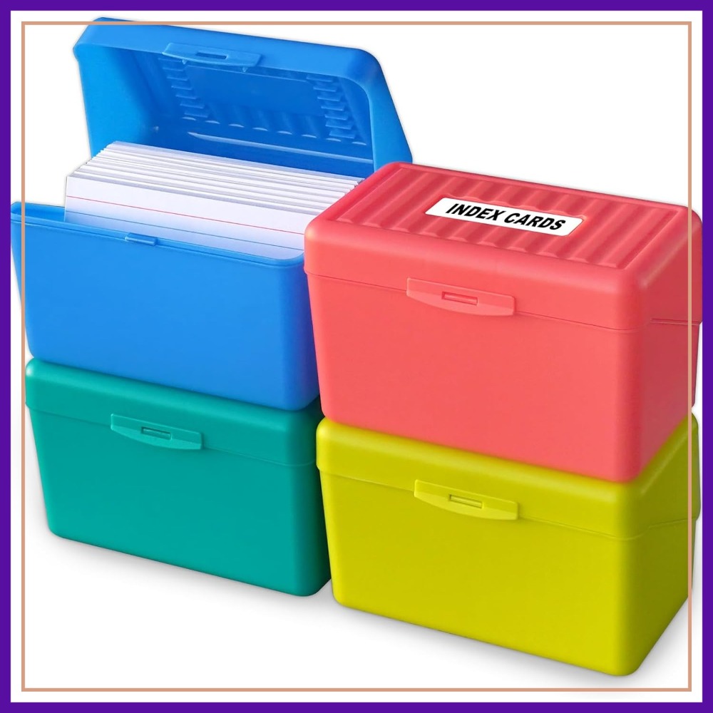 Olivo Index Card Holder Box 3x – Card Index Box Bewertung und Preis