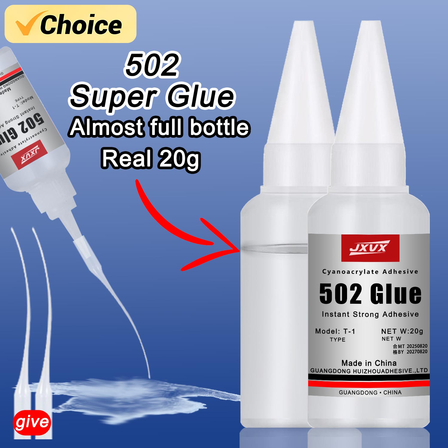 Net Weight 20g 502 Super Glue  – Book Weight Glass Bewertung und Preis