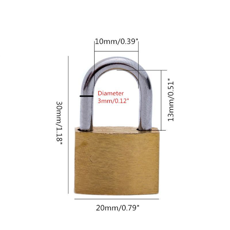 Brass Padlock with Keys, Small – Letter Opener Brass Bewertung und Preis