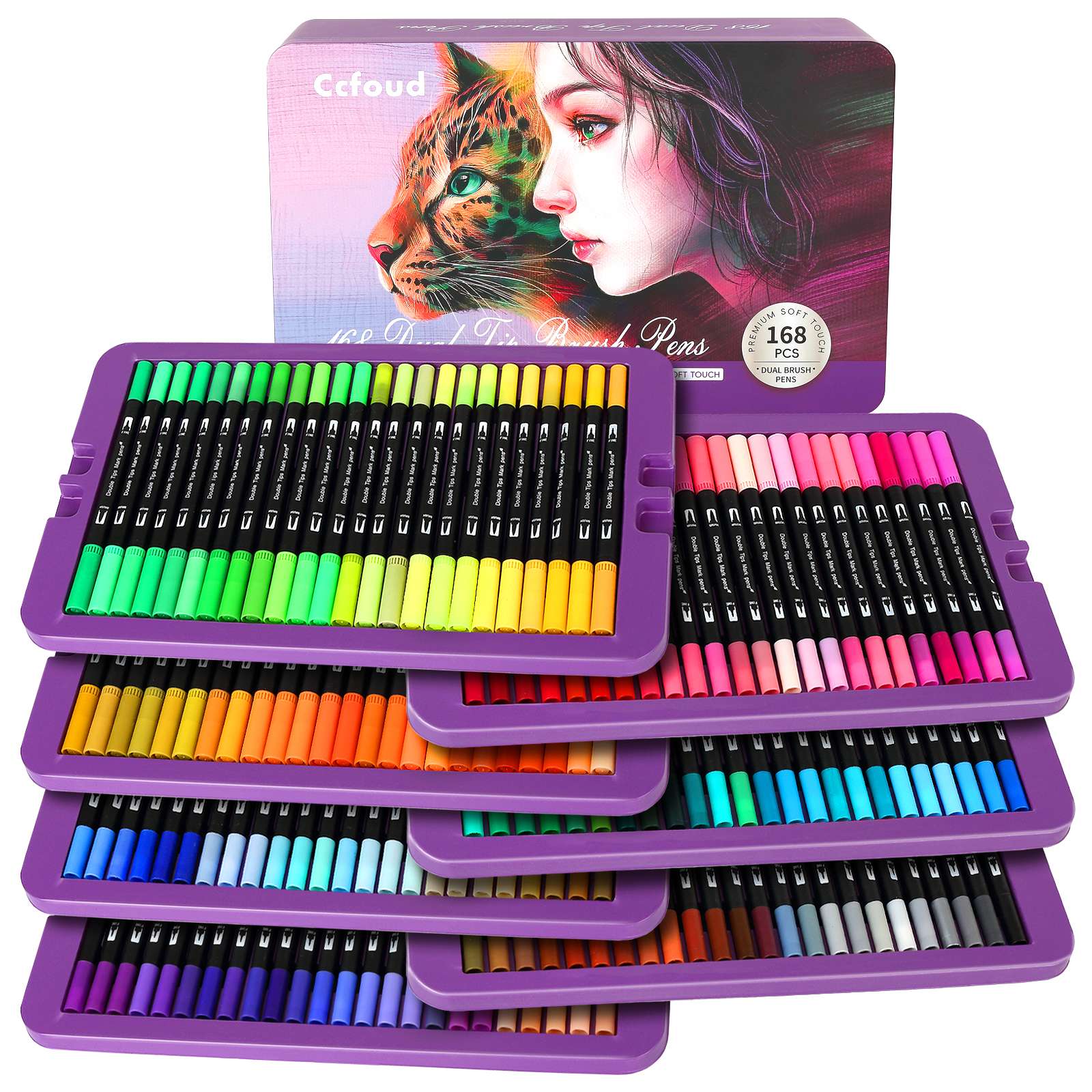 Dual Brush Marker Pens, 168 Co – Correction Pen Fine Bewertung und Preis